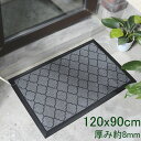 ★倉庫移転の為、在庫処分SALE!★ グレー 玄関マット 屋外 泥落とし ゴム 業務用 洗える 滑り止め付 マット 吸水マット ベランダ 庭 シンプル 吸水 エ...