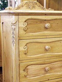 リゾート・別荘・セカンドハウス用家具にお勧め☆フランス田舎家具風モンサンミッシェルフレンチ4段サイドチェスト【送料無料】
