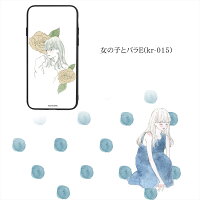 カーリィガラスプリントTPU/女の子とバラスマホケースカバーiPhoneXSMaxXRXSiPhoneXiPhone8PlusiPhone77PlusiPhone6s6sPlusiPhone66PlusGalaxyS9Huaweiスマホカバー携帯ケースカバー
