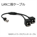 LANケーブル 分岐ケーブル 二股 アダプター コネクタ RJ45分配器 分配 RJ45オス メス 二股ケーブル ネットワークスプリッターケーブル LAN RJ45 便利 パソコン オフィス 作業効率UP 効率的 | 分配器 分配機 ケーブル コネクター ランケーブル