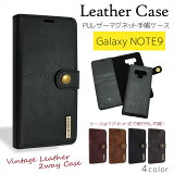 [ȥå//Բ] Galaxy Note9  PU쥶 ޥͥå ޥۥ Ģ  PUleather PU쥶 С   ƥ ӥơ  곰 饯Ρ9 饯