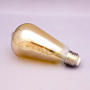 【メーカー直送】 LEDスパイラルフィラメント電球 エジソンランプ型 アンバー 4W 電球色 (E26)