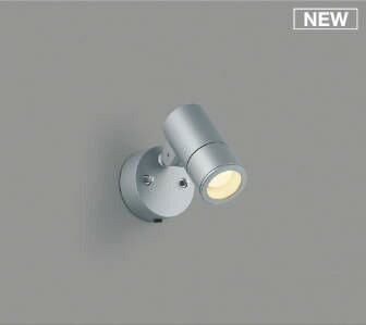 AU54110 コイズミ 屋外用スポットライト シルバー LED（電球色） 散光