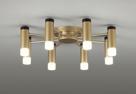 OC257197BR オーデリック シャンデリア 8灯 ゴールド LED 調色 調光 Bluetooth ～10畳