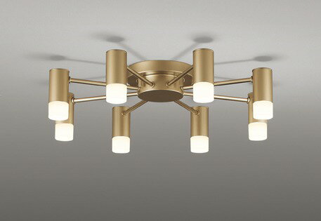 OC257199R オーデリック シャンデリア 8灯 ゴールド LED 電球色 調光 ～10畳