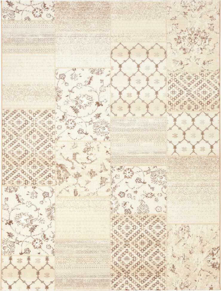 Character Pattern - 【メーカー直送】 カーペット ラグ マット 約1.5畳 135×200 ベージュ ウィルトン織 ベルギー産 ディアン 1264-100 Globe ディーパス