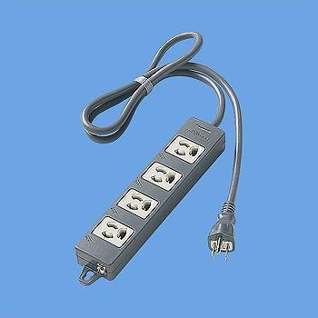 Rakuten - WCH2414B パナソニック電工 OAタップ（接地15A抜け止め形）（4コ口・ブラック）（1mコード付）（マグネット付）