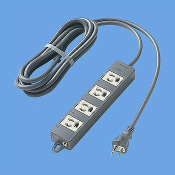 Rakuten - WCH2434B パナソニック電工 OAタップ（接地15A抜け止め形）（4コ口・ブラック）（3mコード付）（マグネット付）