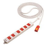 WFA66367R パナソニック ハーネス用OAタップ 抜止6コ口 レッド 3m