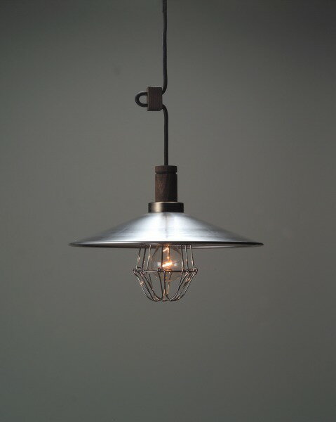 GLF-3216 後藤照明 小型ペンダントライト 〆付けガード・アルミP1Lセード 白熱灯