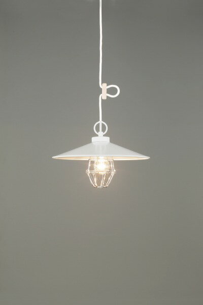 GLF-3486WHX 後藤照明 小型ペンダントライト 〆付けガード・アルミP1Lセード ホワイト ランプ別売