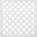 【メーカー直送】 人工木ラティスフェンス 900×900mm ホワイト 4枚セット 目隠し 柵 仕切り 庭 DIY 4524804121205