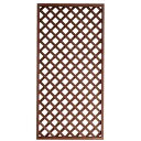 【メーカー直送】 人工木ラティスフェンス 1800×900mm ブラウン 単品 目隠し 柵 仕切り 庭 DIY 4524804045372 [ビス・金具・ポスト...