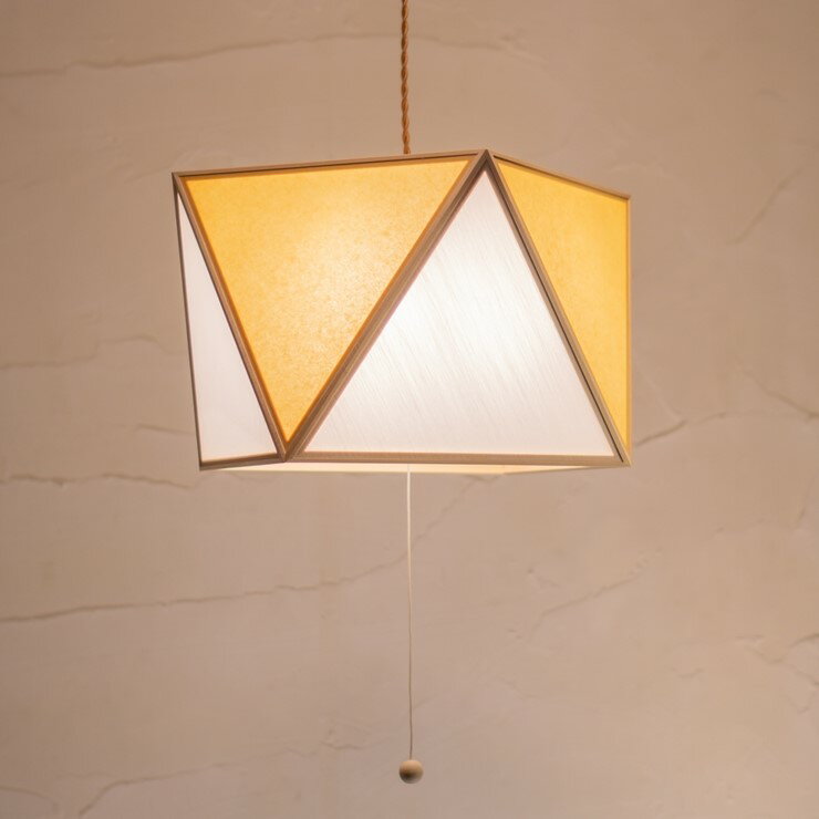 乐天商城 - 【メーカー直送】 【P10倍】 新洋電気 彩 和風ペンダントライト 白×山吹 白熱灯 AP817-3-E 和室 照明 強化和紙 ワーロン素材 おしゃれ 日本製 国産 木製