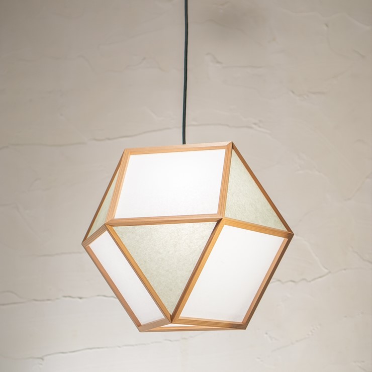 Rakuten - 【メーカー直送】 【P10倍】 新洋電気 的 和風ペンダントライト 白×銀鼠 白熱灯 AP831-B 和室 照明 強化和紙 ワーロン素材 おしゃれ 日本製 国産 木製