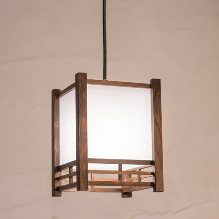 Pendant Lamps - 【メーカー直送】 【P10倍】 新洋電気 条 和風ペンダントライト 白 白熱灯 AP867-A 和室 照明 強化和紙 ワーロン素材 おしゃれ 日本製 国産 木製