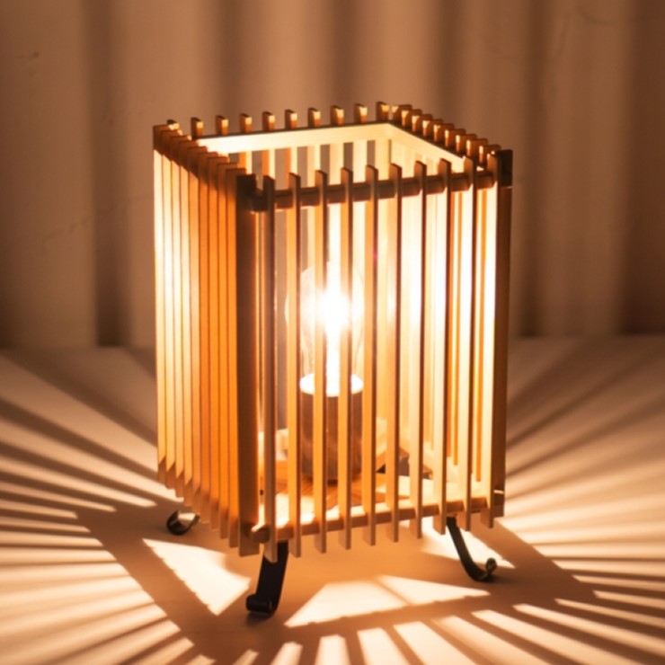 【メーカー直送】 新洋電気 簾 和風スタンドライト 白熱灯 A516-O 和室 照明 強化和紙 おしゃれ 日本製 国産 木製