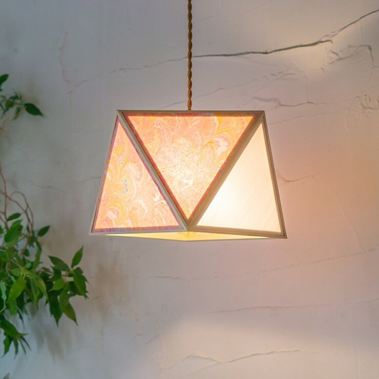 【メーカー直送】 MOP01-Fi 新洋電気 和風ペンダントライト 花(Fiore) 白熱灯 和室 照明 強化和紙 ワーロン素材 おしゃれ 日本製 国産 木製