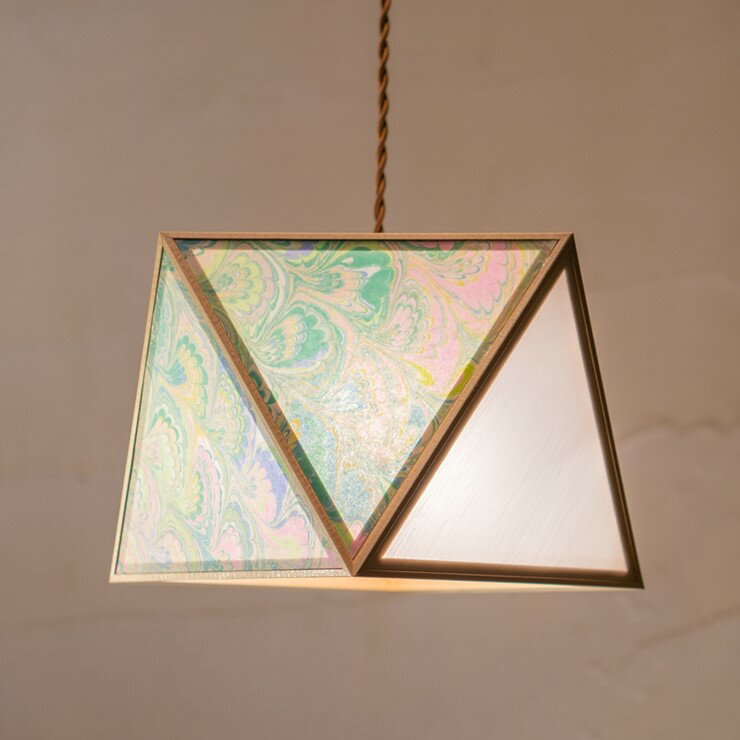 【メーカー直送】 新洋電気 Marmo 和風ペンダントライト 白熱灯 MOP01-Fo 和室 照明 強化和紙 ワーロン..