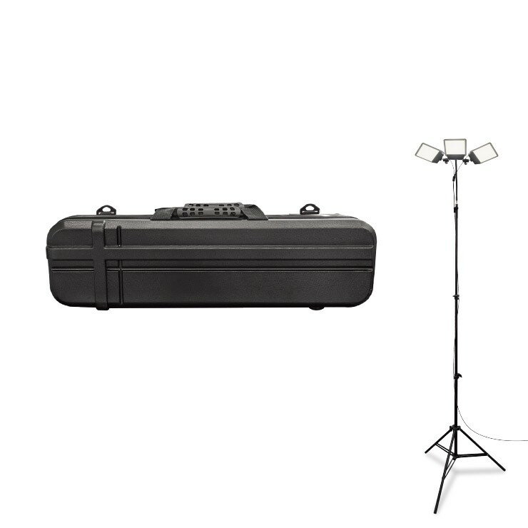 Rakuten - 【メーカー直送】 【法人様限定】 DCC020-HC MTO DC12V 3灯式フレキヘッドスタンドライト ハードケース付き LED 昼光色 段調光 10000lm