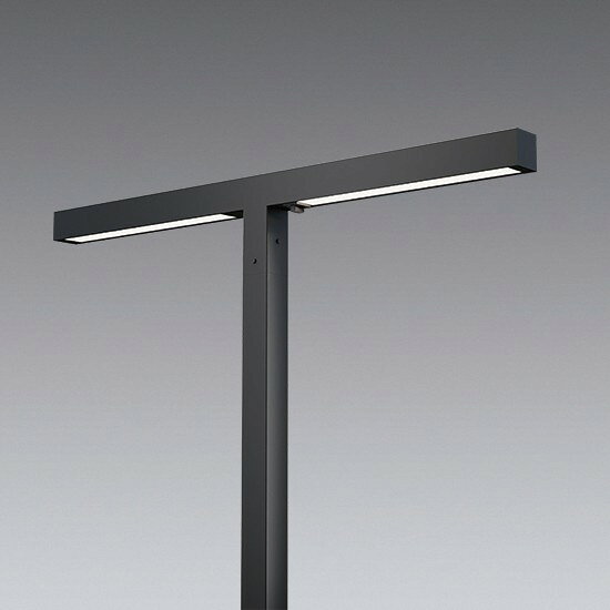 ERL8270H 遠藤照明 角型ポール灯 2灯用 グレー LED（白色）
