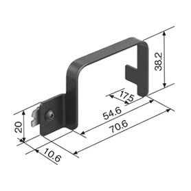DHD12190B パナソニック USBプラグコンセント用取り外し防止金具 黒
