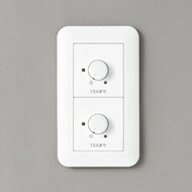 LC225 オーデリック LED用逆位相調光器 2回路 ホワイト