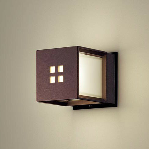 Fixtures, Garden, Lantern - LGW85040AF パナソニック ポーチライト・門柱灯 130×130 ダークブラウン LED（電球色） 門灯