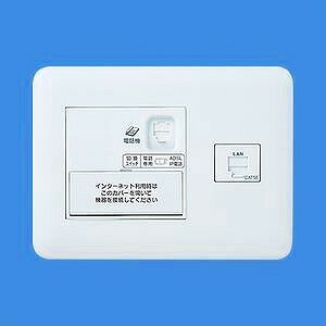WTF35716W パナソニック 宅内LANパネル ひらいてねット + プラス(2箇所用)(簡易耐火プレート)