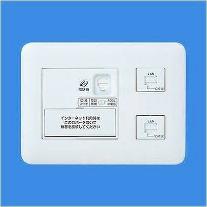 WTF35726W パナソニック 宅内LANパネル ひらいてねット + プラス(3箇所用)(簡易耐火プレート)