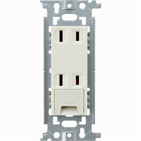 乐天商城 - WN1532K パナソニック 埋込アースターミナル付ダブルコンセント(フラット型)