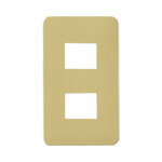 WN6002Y パナソニック モダンプレート2コ用(ダークベージュ)