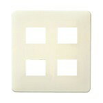 Rakuten - WN6804WK パナソニック フルカラーワンタッチモダンプレート 4コ用(ミルキーホワイト)