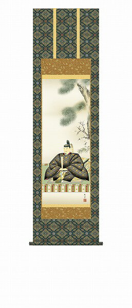 【メーカー直送】 掛け軸 床の間 掛軸 モダン 天神 長江桂舟 尺三