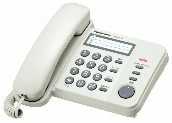 VE-F04-W パナソニック 電話機 ホワイト