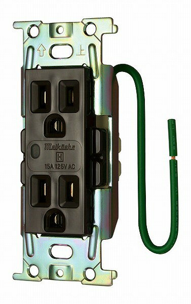 樂天商城 - ML1272T3C 明工社 ML医用接地埋込ダブルコンセント C形 通電表示ランプ付 (チョコ)