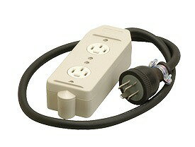 樂天商城 - MR2937 明工社 接地3P 20A 2コ口タップ 1m付 VCT