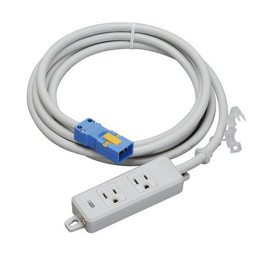 乐天商城 - MR7702NT3 明工社 横形OA用接地タップ 2コ口 マグネット付 VCT 3m