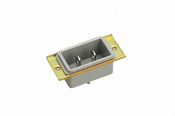 樂天商城 - MU2928 明工社 グレー 2P 15A インレット(取付金具付)