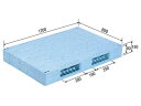 【メーカー直送】 法人様限定 R2-812F サンコー プラスチックパレット 三甲 ライトブルー (プラパレ)