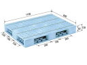 【メーカー直送】 法人様限定 R4-811F サンコー プラスチックパレット 三甲 ライトブルー (プラパレ)
