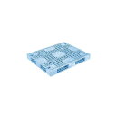 【メーカー直送】 法人様限定 R4-1012F-4 サンコー プラスチックパレット 三甲 ライトブルー (プラパレ)