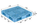 【メーカー直送】 法人様限定 R4-1111-2 サンコー プラスチックパレット 三甲 ライトブルー (プラパレ)