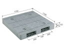 【メーカー直送】 法人様限定 R2-1111F-8 サンコー プラスチックパレット 三甲 ライトグレー (プラパレ)