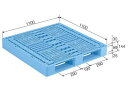 【メーカー直送】 法人様限定 D2-1111 サンコー プラスチックパレット 三甲 ライトブルー (プラパレ)