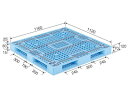 【メーカー直送】 法人様限定 D4-112116 サンコー プラスチックパレット 三甲 ライトブルー (プラパレ)