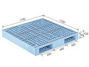 【メーカー直送】 法人様限定 R2-115115F サンコー プラスチックパレット 三甲 ライトブルー (プラパレ)