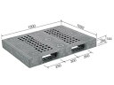 【メーカー直送】 法人様限定 D2-105130F サンコー プラスチックパレット 三甲 グレー (プラパレ)