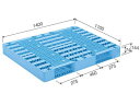 【メーカー直送】 法人様限定 R2-1114-3 サンコー プラスチックパレット 三甲 ライトブルー (プラパレ)