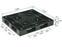 【メーカー直送】 法人様限定 D4-1112-3 サンコー プラスチックパレット 三甲 ブラック (プラパレ)